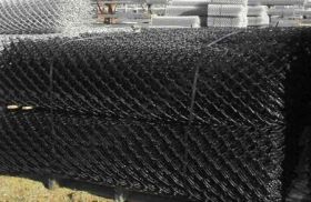 Black PVc coated chain wire mesh