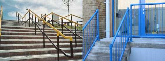 Handrails with Interclamp